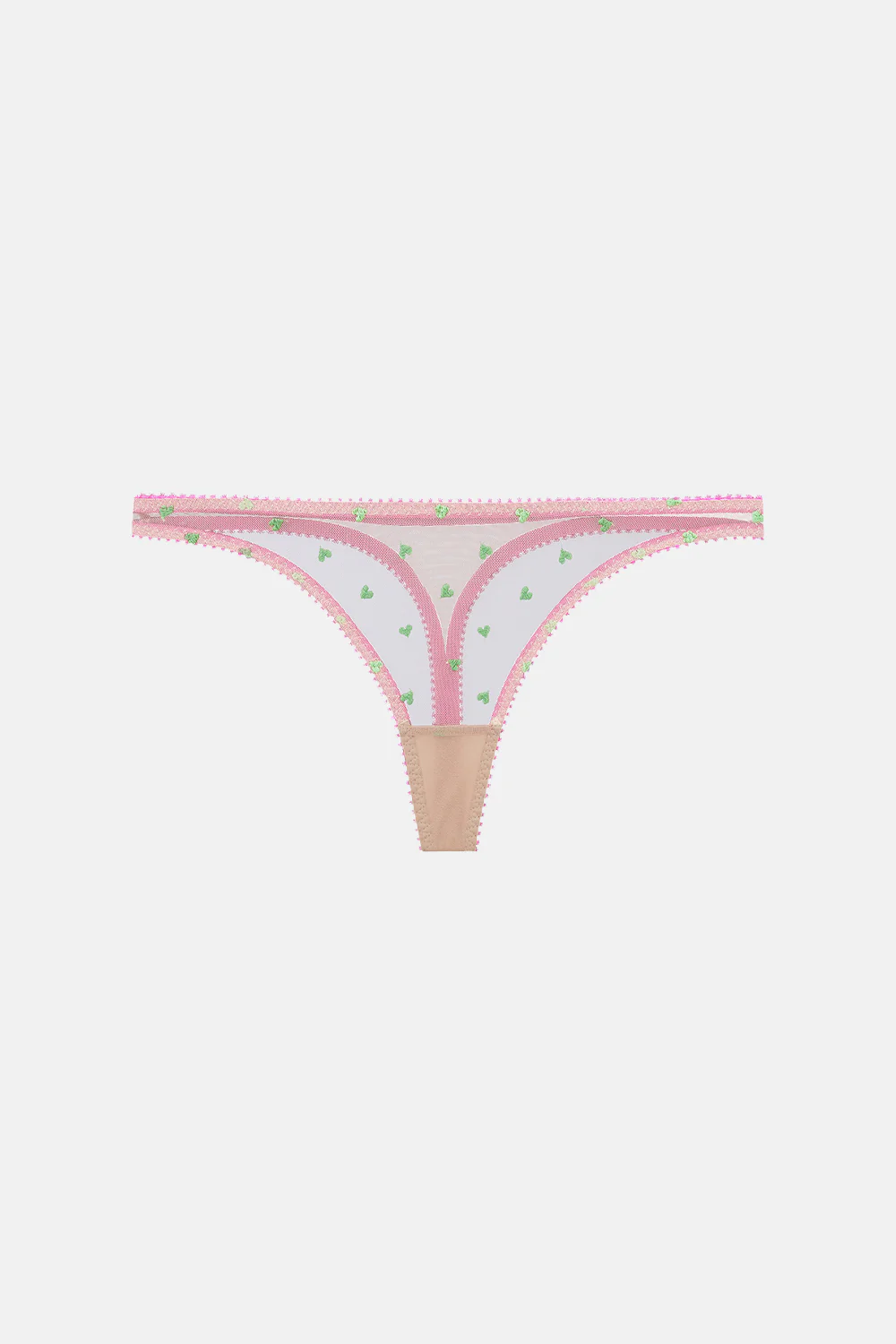 Bessie Heart Embroidery Thong - Image 6