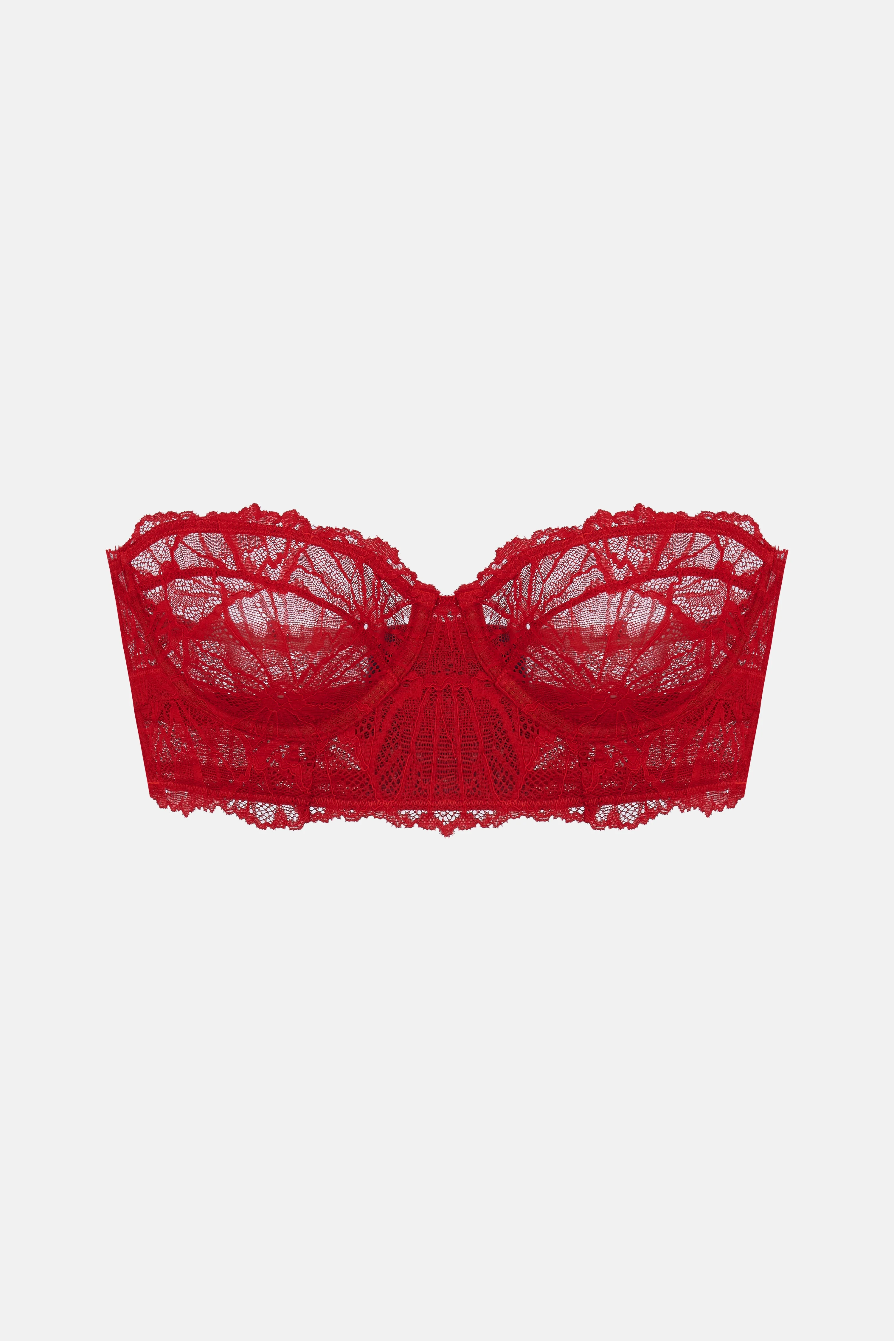 Constance Graphic Lace Strapless Bra - Image 4