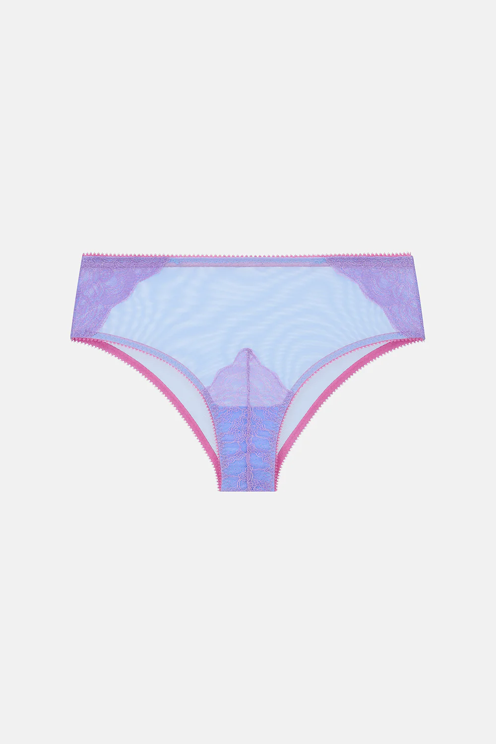 Eira Lace And Tulle High Waist Knicker - Image 6