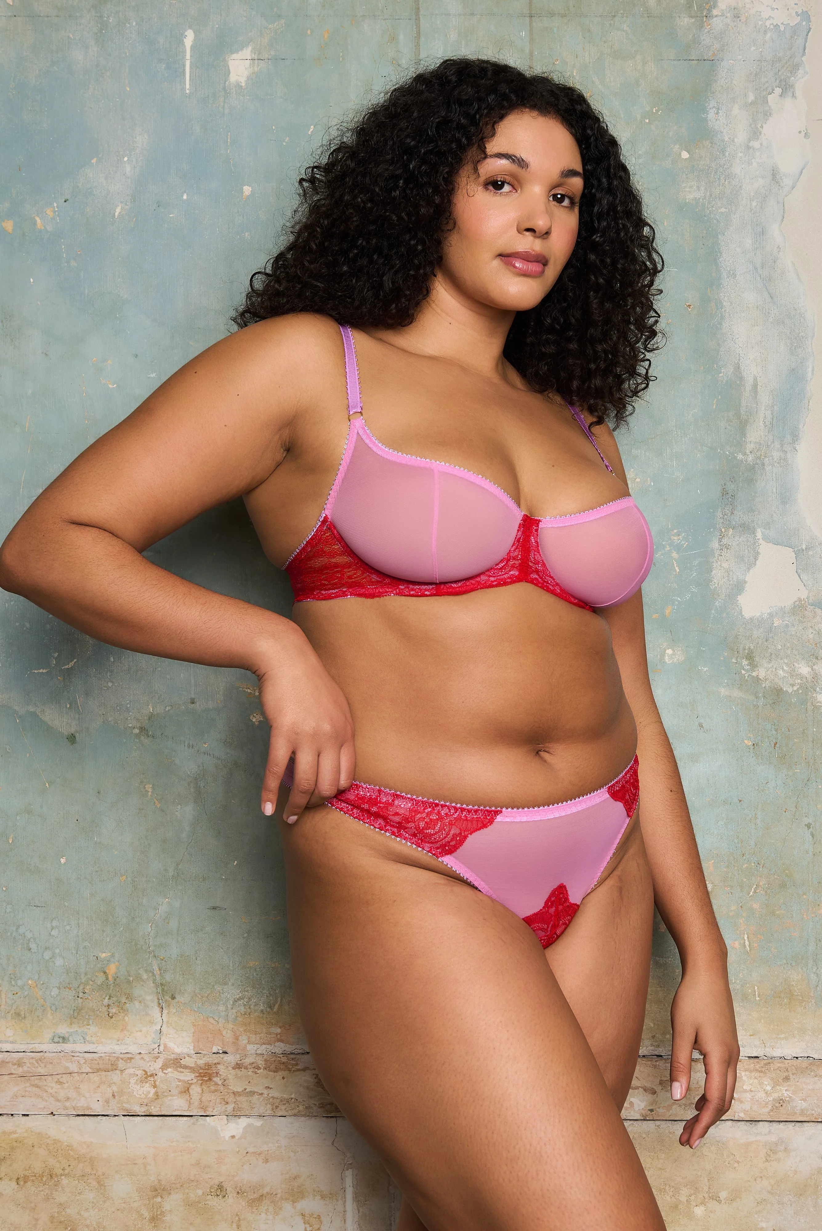 Marlene Lace And Tulle Thong - Image 8