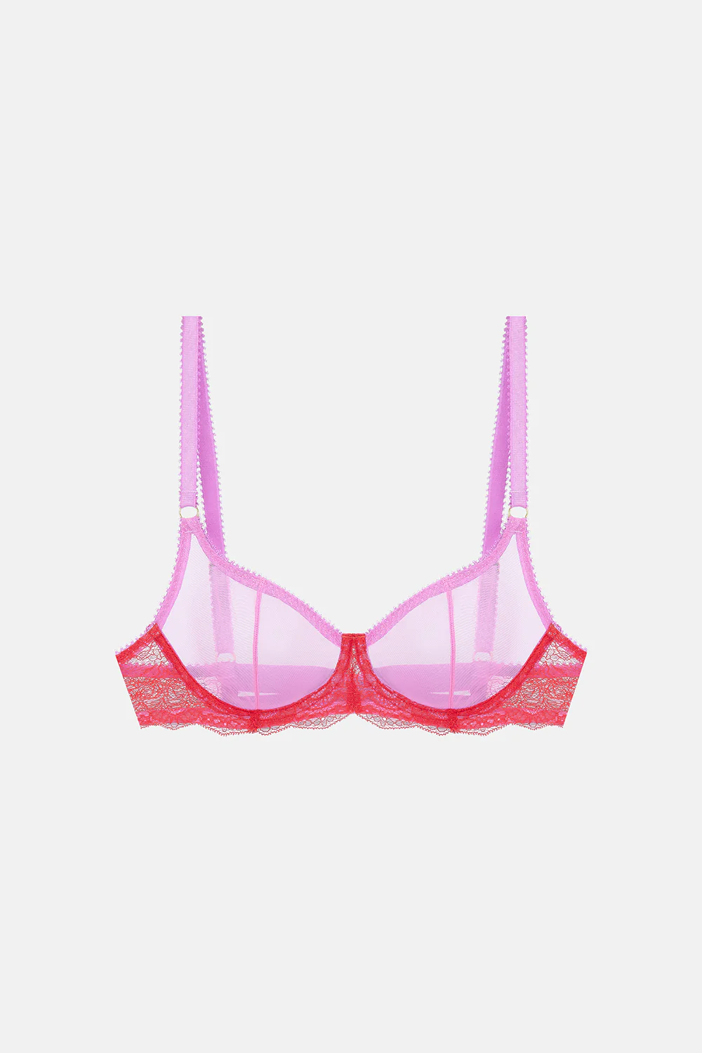 Marlene Lace And Tulle Underwire Bra - Image 5