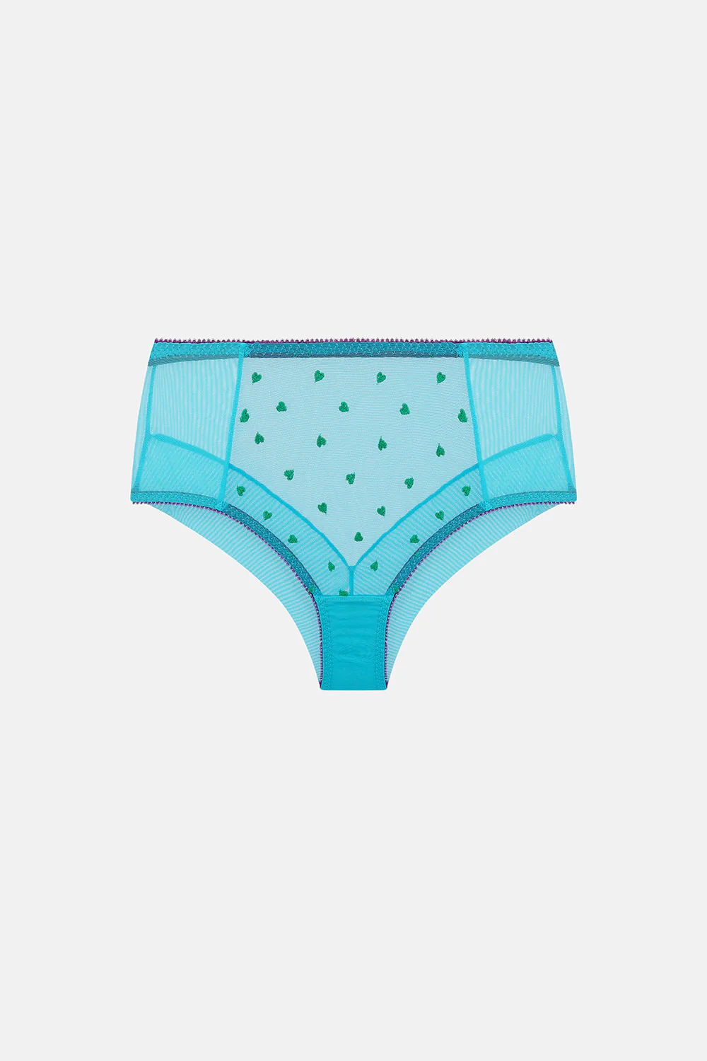 Nelle Heart Embroidery High Waist Knicker - Image 5